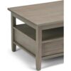 New Extendable Coffee Table Adjustable Reversible Wood Table with 2 Storage Drawers