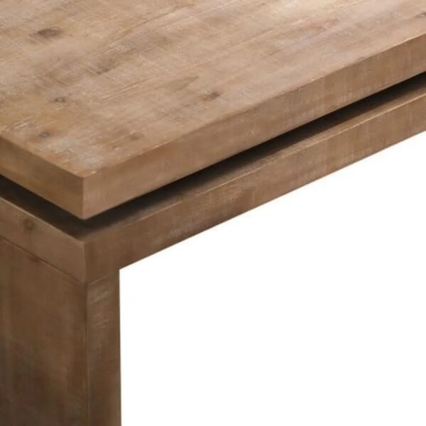 New Natural Wood Coffee Table for Living Room Rectangle Cocktail Table