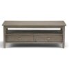 New Extendable Coffee Table Adjustable Reversible Wood Table with 2 Storage Drawers