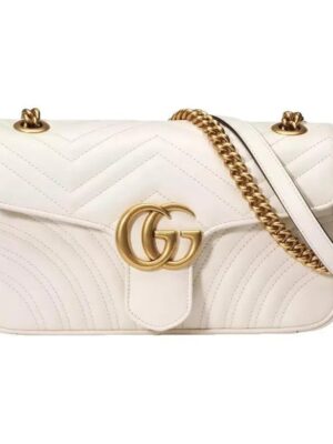 GG Marmont Flap Leather Crossbody Bag