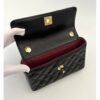 CHNL Vanity Classique Black Leather Handbag