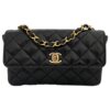 CHNL Vanity Classique Black Leather Handbag
