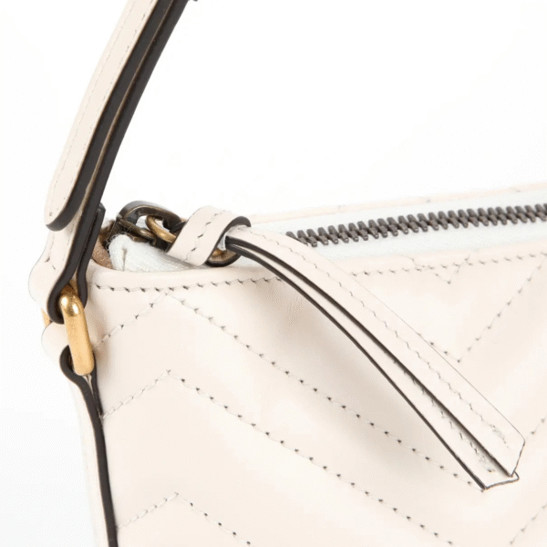 GG Marmont Chevron Leather Handbag