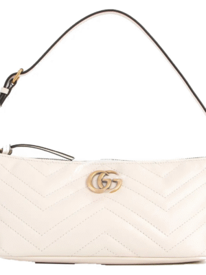 GG Marmont Chevron Leather Handbag